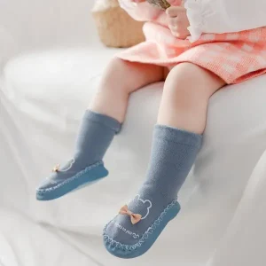 Baby Long Socks with Rubber Shoe